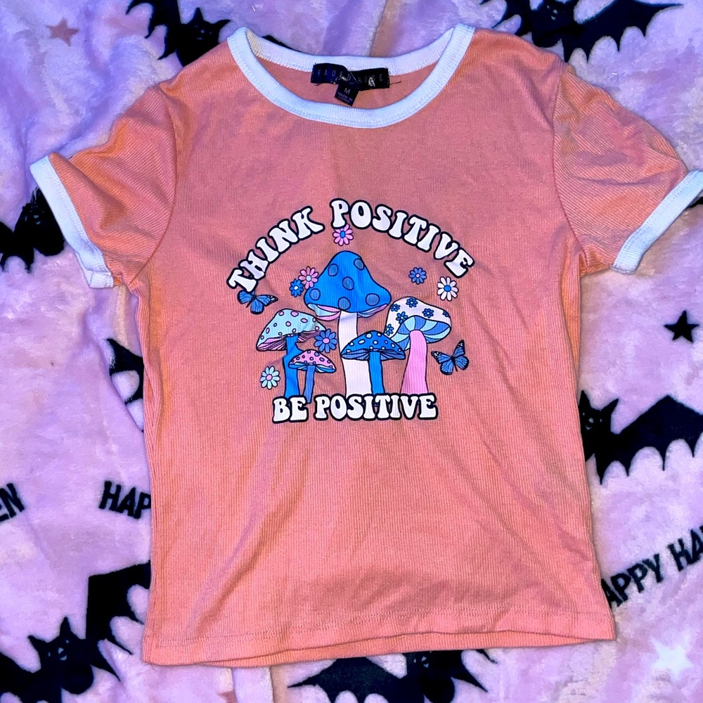 mushroom baby tee